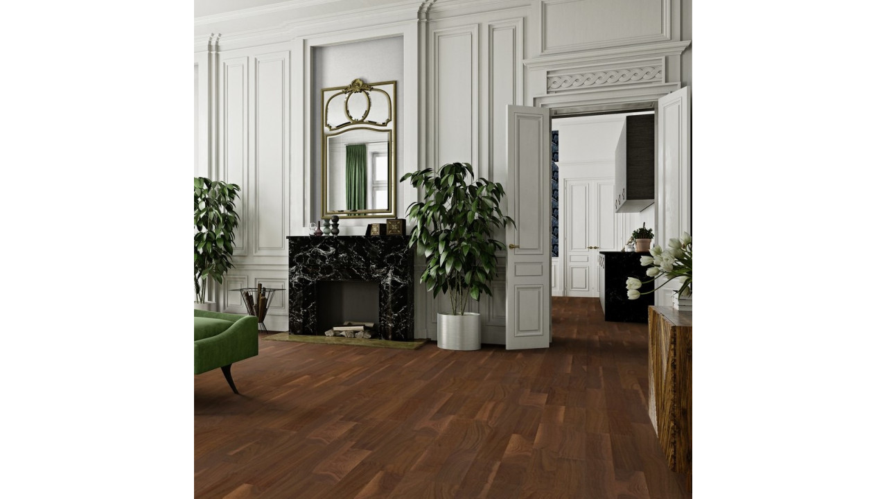 Boen American Walnut Andante 3 Strip                                           