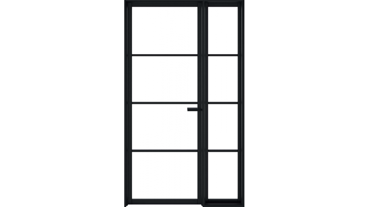 Soho Sidelight Pre-finished Black Doors