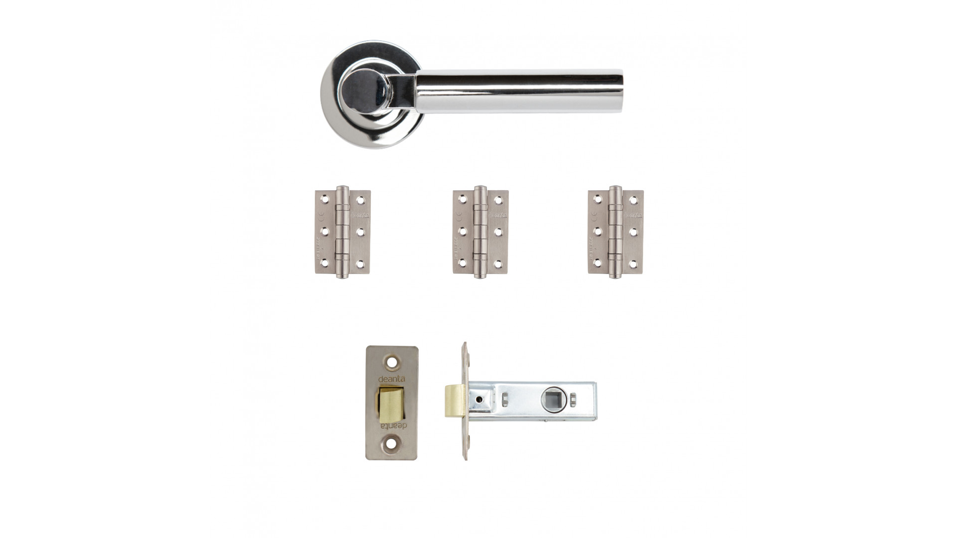 Deanta Arcadia Latch Kit Polished Chrome Finish