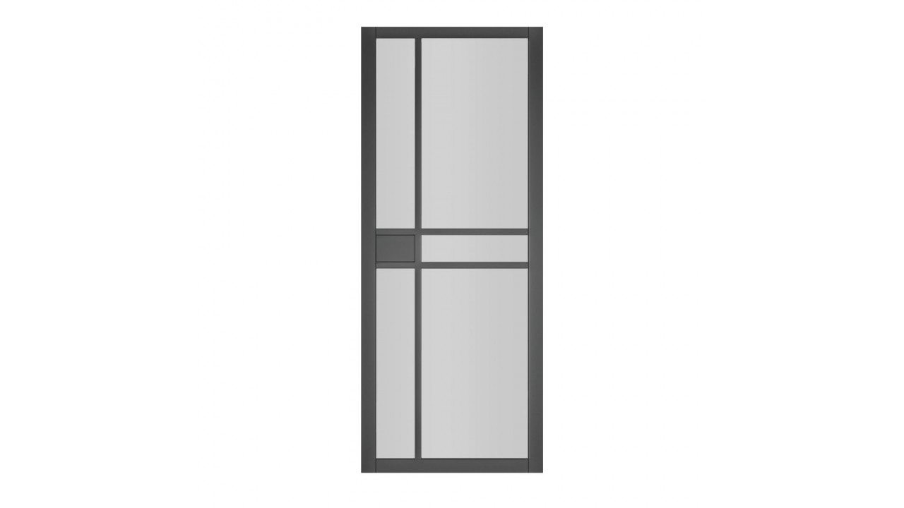 Deanta Dalston Black Prefinished Glazed FSC