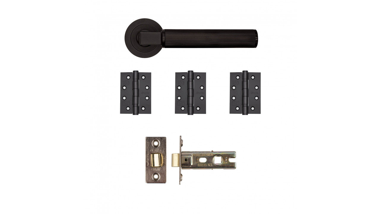 Deanta Delphi Latch Kit Matt Black
