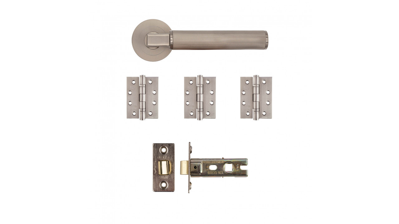 Deanta Delphi Latch Kit Satin Nickel