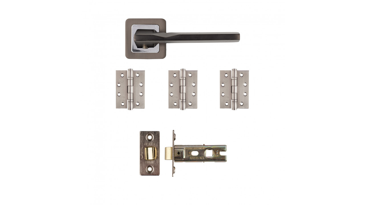 Deanta Hadrian Latch Kit Matt Satin Black Finish
