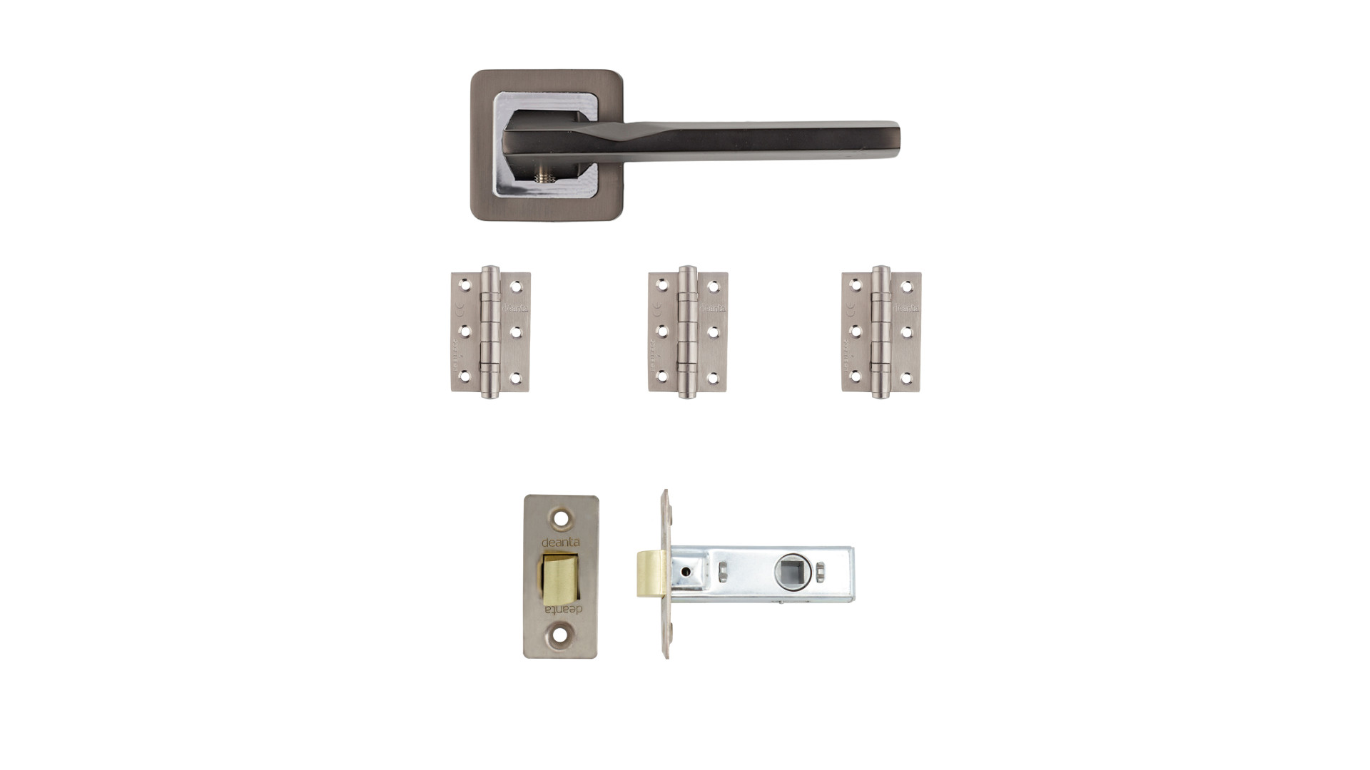 Deanta Hadrian Latch Kit Matt Satin Black Finish
