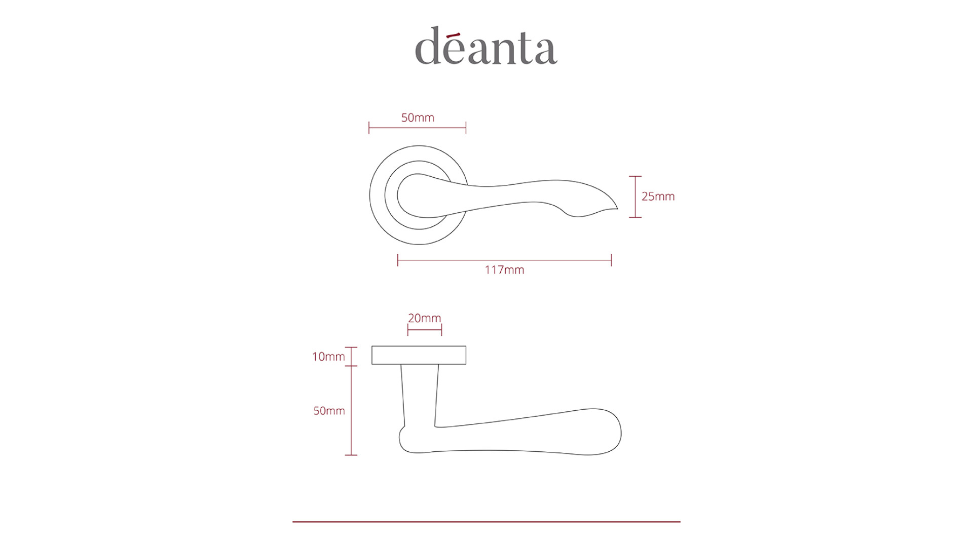 Deanta Veritas Polished Chrome Handle
