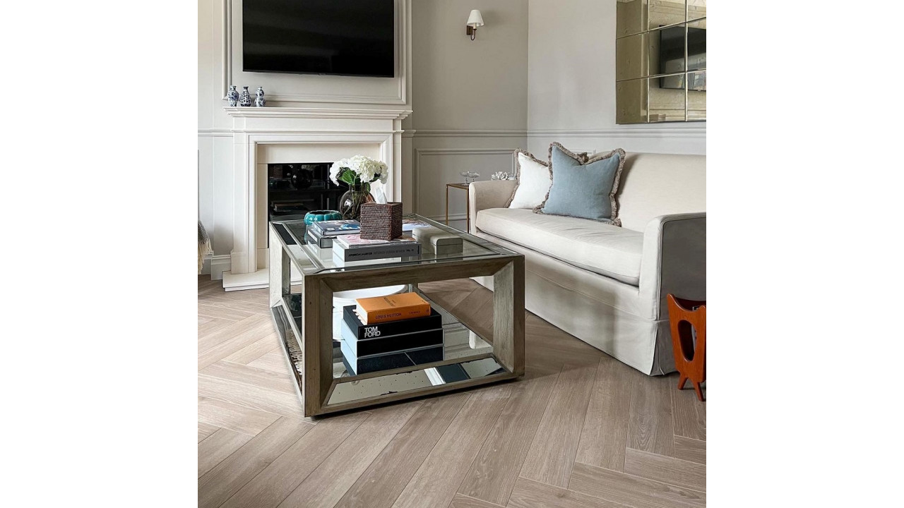 Parador Trendtime 3 Oak Skyline Pearl Grey Herringbone