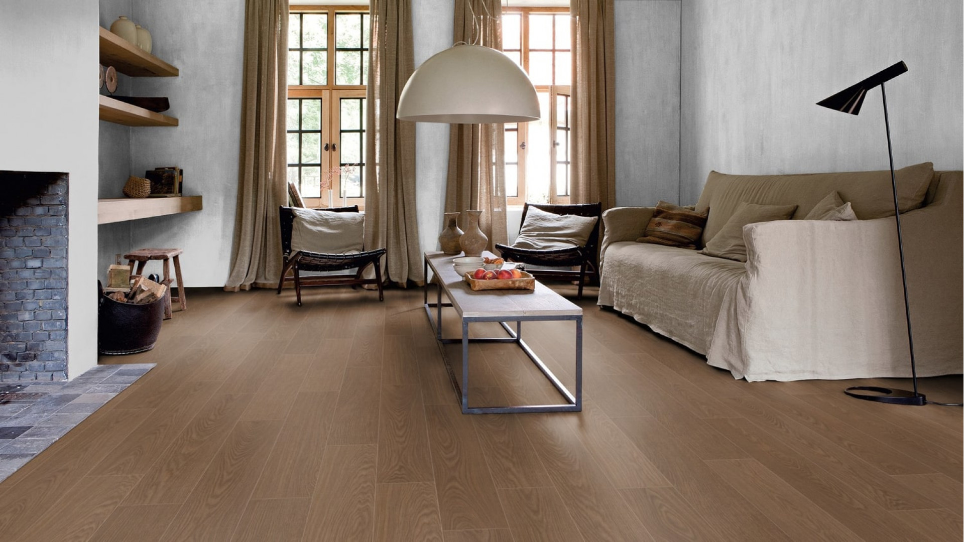 Quickstep Alpha Blos Cocoa Oak Rigid Click