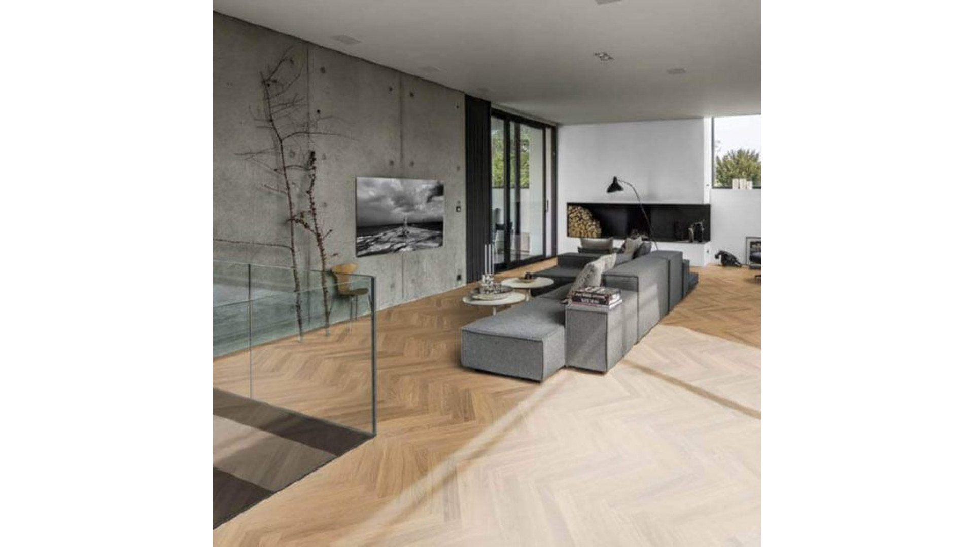 Kahrs Studio AB White Oak 70mm Herringbone Matt Lacquer