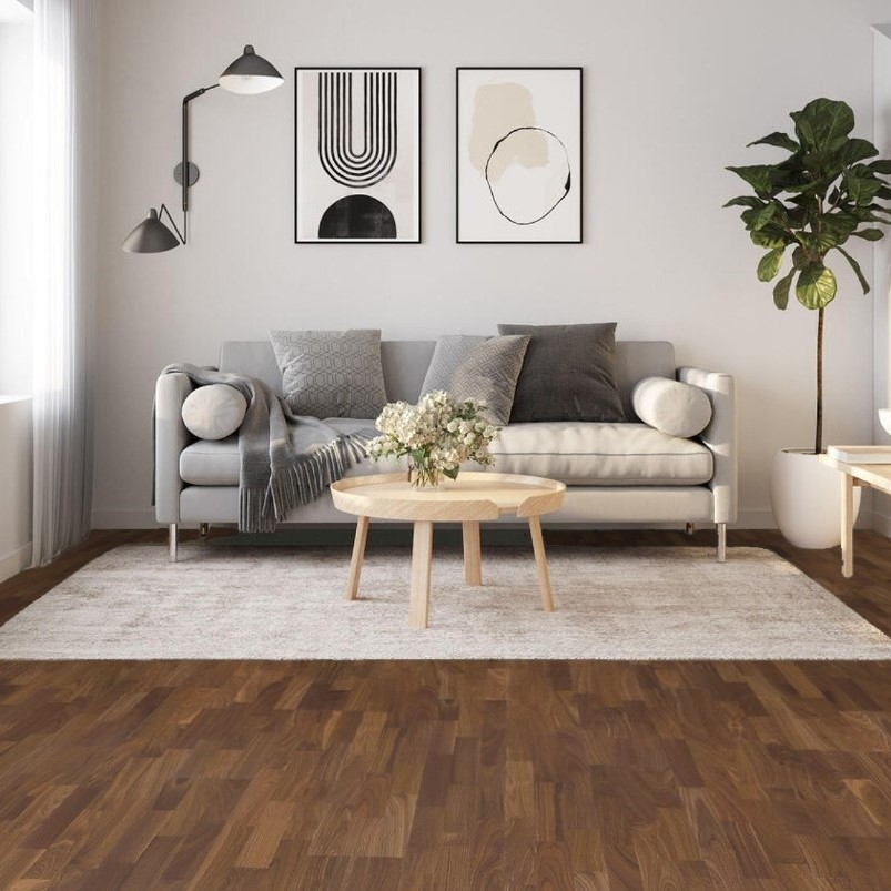 Boen Prime Grade Andante American Walnut 3 Strip 13mm