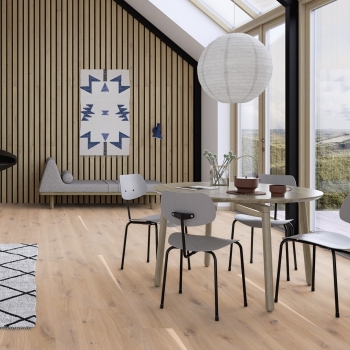 Boen Oak White Vivo Brushed And Oiled 181mm Wood Flooring