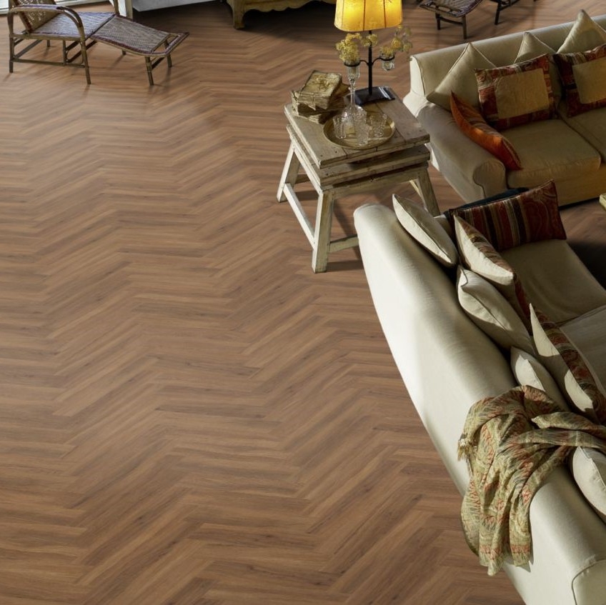 Kahrs Redwood Dry Back Vinyl Herringbone