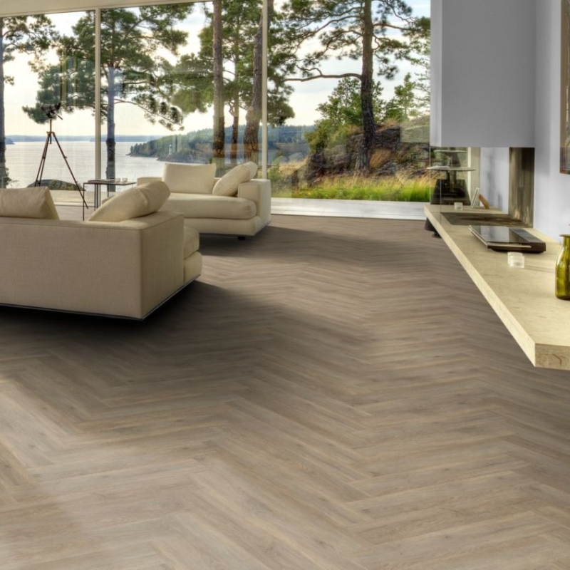 Kahrs Taiga Rigid Click Vinyl Herringbone Flooring Hamiltons Doors And Floors
