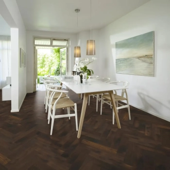 Kahrs CD Smoked Dark 120mm Herringbone Parquet
