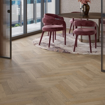 Parador Trendtime 3 Oak Chalet Grey Herringbone Parquet