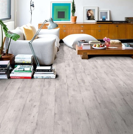 Quick Step Impressive Ultra Concrete Wood Light Grey Laminate Flooring Quick Step Impressive Ultra Concrete Wood Light Grey Laminate Flooring
