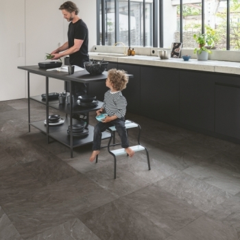 Quickstep Muse Grey Slate Tile Laminate Flooring