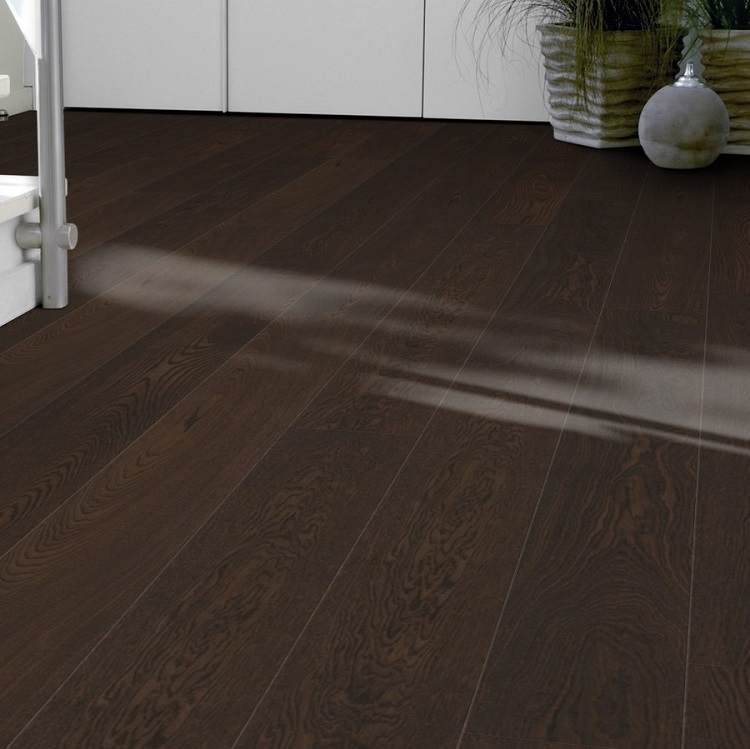 Tarkett Atelier Oak Prestige Dark Slate engineered wood flooring ...