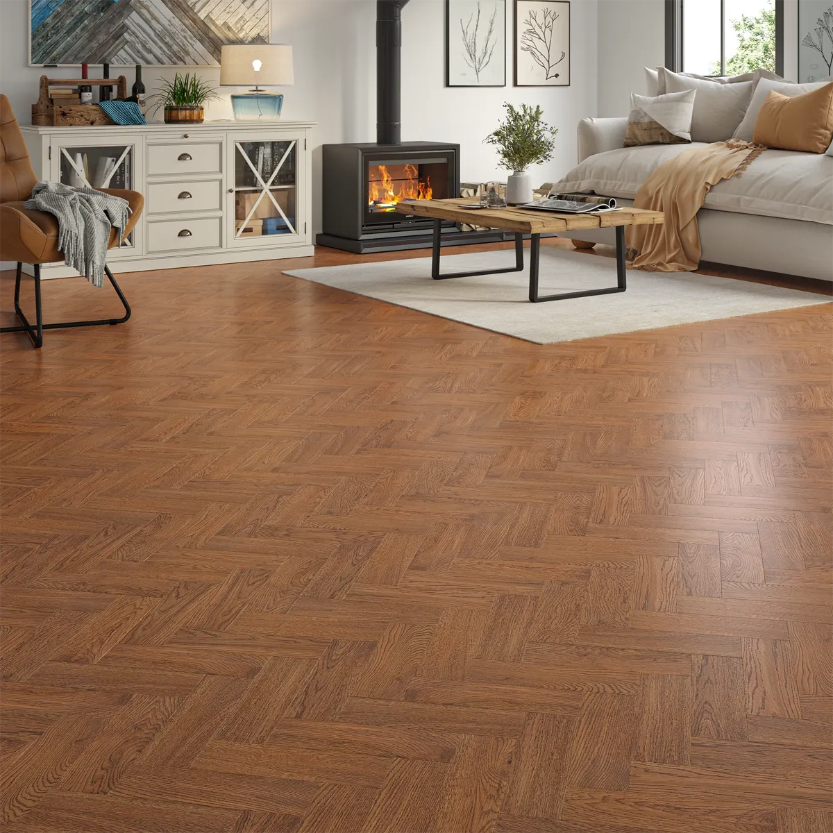 Elmstead Engineered Oak Herringbone