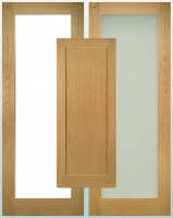 Deanta Oak Walden Solid Panel And Glazed Doors