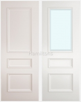 Deanta Windsor White Solid Panel And Glazed Doors
