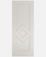 Deanta Ascot White Primed Solid Panel Doors