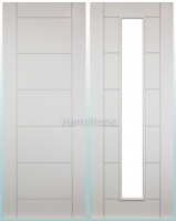Deanta Seville White Solid Panel And Glazed Doors