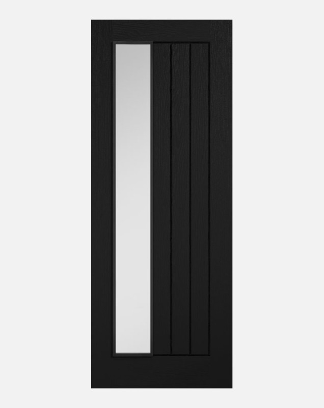 Offset 1 Light Clear Glass
