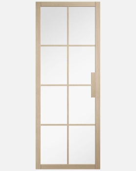 LPD Blonde Oak Malvern Industrial Style Glazed Doors
