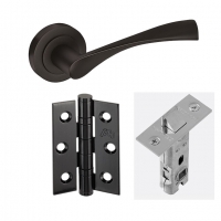 LPD Lupus Handles, Latch And 3 Hinge Packs | Optional Privacy Latch