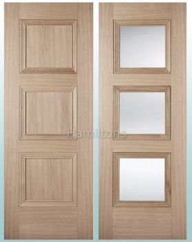 LPD Premium Oak Amsterdam Solid Panel and Glazed Doors