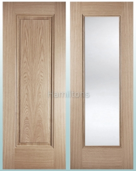 LPD Premium Oak Eindhoven Solid Panel and Glazed Doors