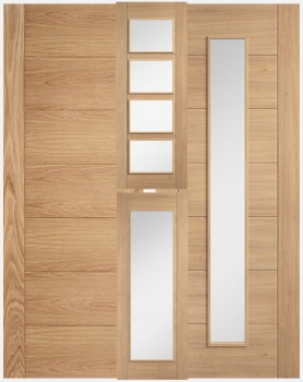 LPD Oak Carini Solid Panel Doors and Glazed Doors