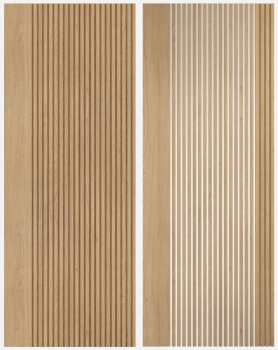 LPD Melbourne Oak Solid Panel and Clear Glass Door