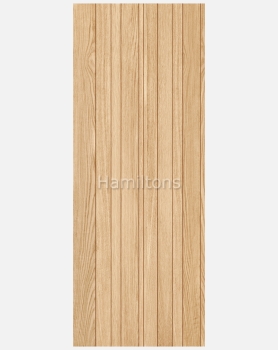 LPD Montreal Oak Solid Panel Door