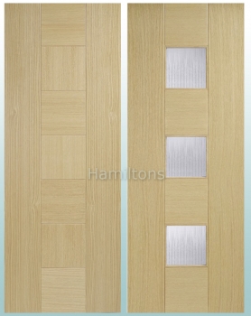 LPD Oak Catalonia Solid Panel and Glazed Doors