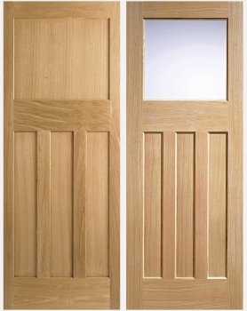 LPD Oak DX30'S Shaker Panel and Glazed Doors