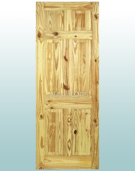 LPD 6 Panel Knotty Pine Standard Doors