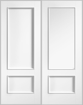 LPD White Primed Murcia Panelled And Glazed Doors