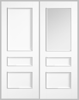 LPD White Toledo Solid Panel and Glazed Doors