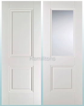 LPD Premium Arnhem White Solid Panel Doors and Glazed Doors