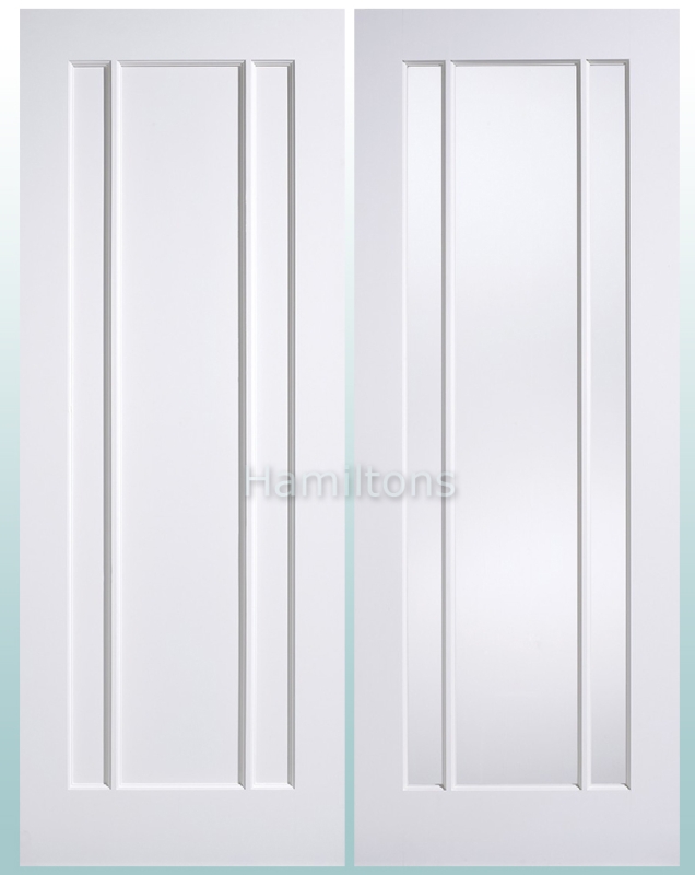 Lpd Premium White Lincoln Panelled And Glazed Doors Plus Fire