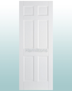 LPD Premium White Regency 6 Panel Solid Doors