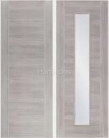 XL Joinery Mode White Grey Palermo Panel And Glazed Laminate Doors