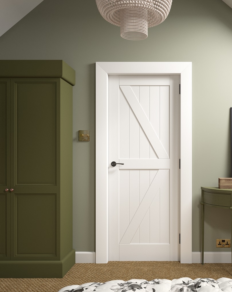 XL Joinery White Cottage Panelled And Clear Glass Doors Hamiltons