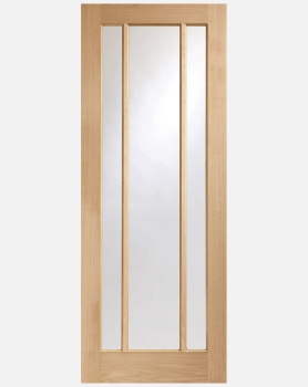 CLEARANCE 1 Of Oak Worcester Clear Glass Door 1981 x 762mm 78" x 30"