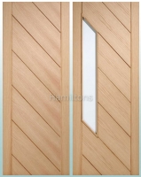XL Oak Monza Standard Doors And Matching Glazed Doors