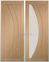 XL Oak Salerno Panel Doors And Matching Glazed Doors