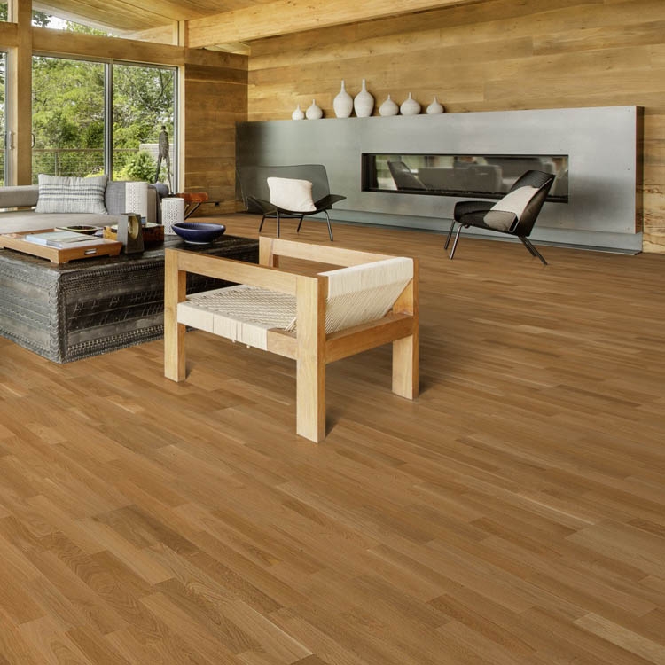 Kahrs Avanti Tres Oak Lecco Satin Lacquer Finish Engineered Wood Floor