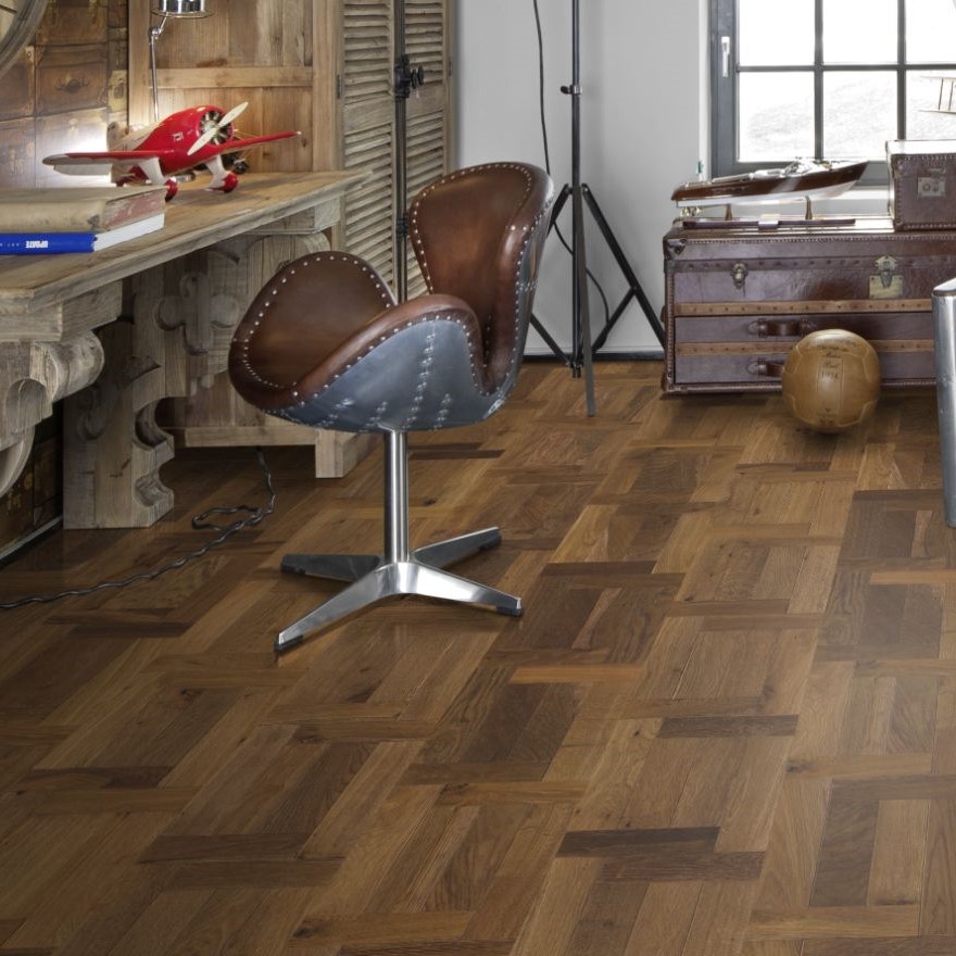 Kahrs Oak Castello Fumo French Pattern Parquet