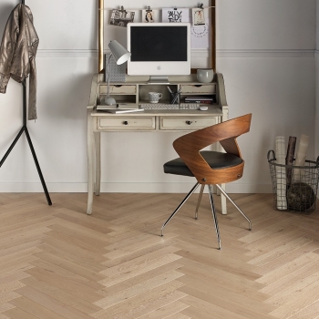 Panaget French Oak Authentic Tufeau 12 x 90mm Herringbone Flooring